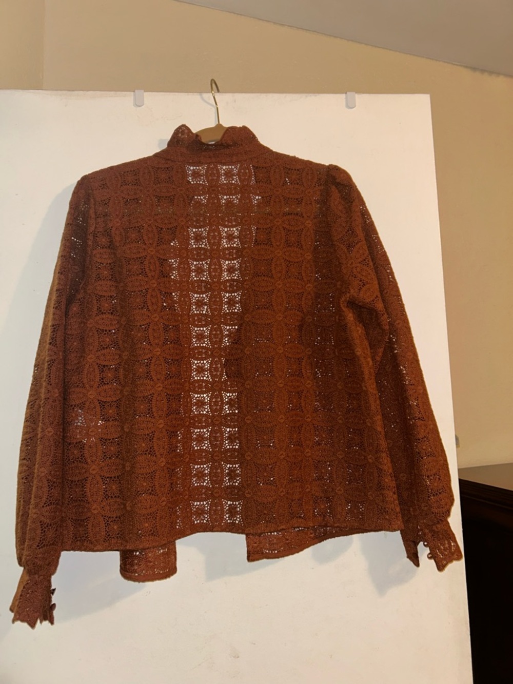 Sézane Chlo blouse chocolate BNWT 🍂🍁🍂🍁 - Picture 4 of 8